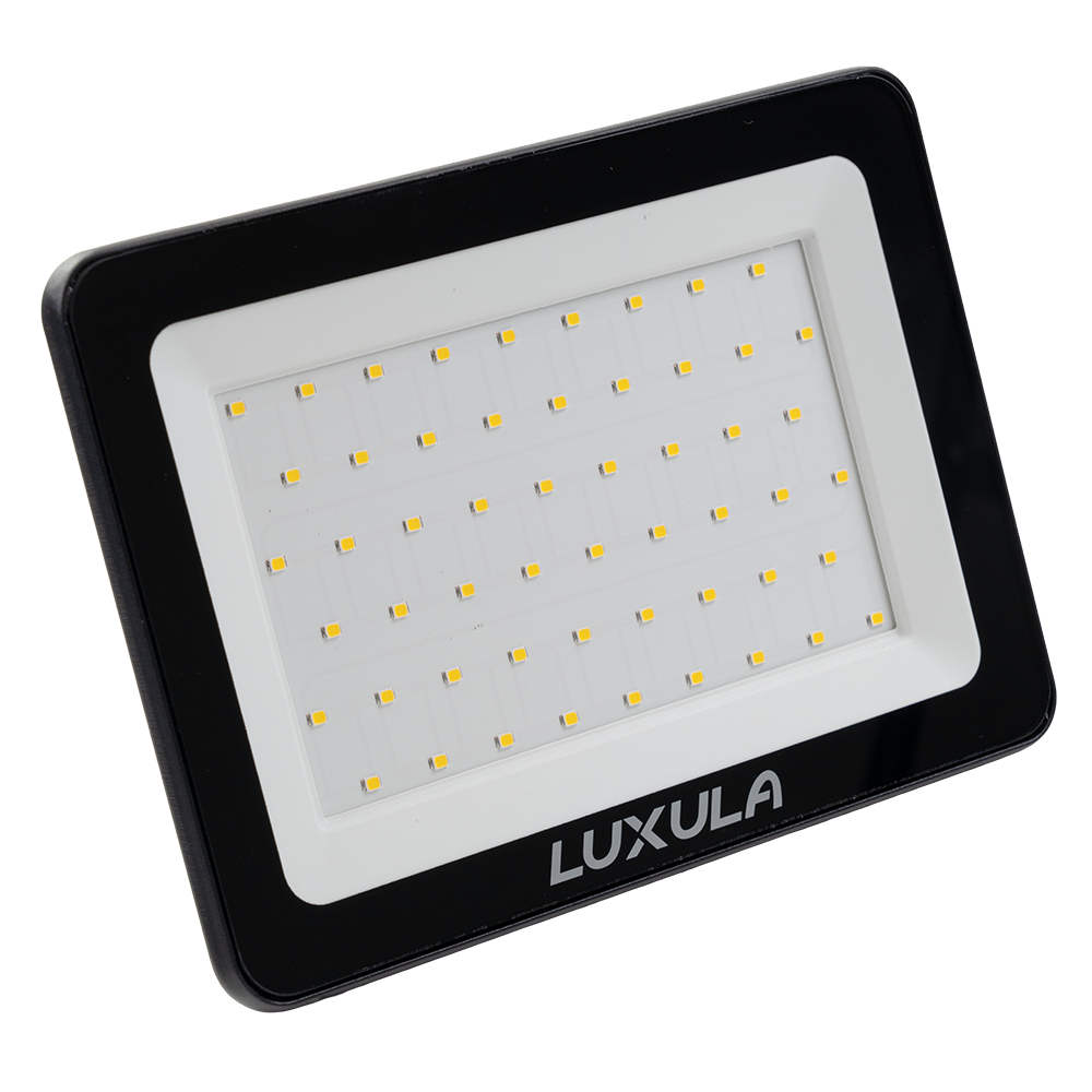 LED-Fluter mit Schnellverbinder, 50 W, 4000 K (neutralweiß), 5000 lm, schwarz, IP65