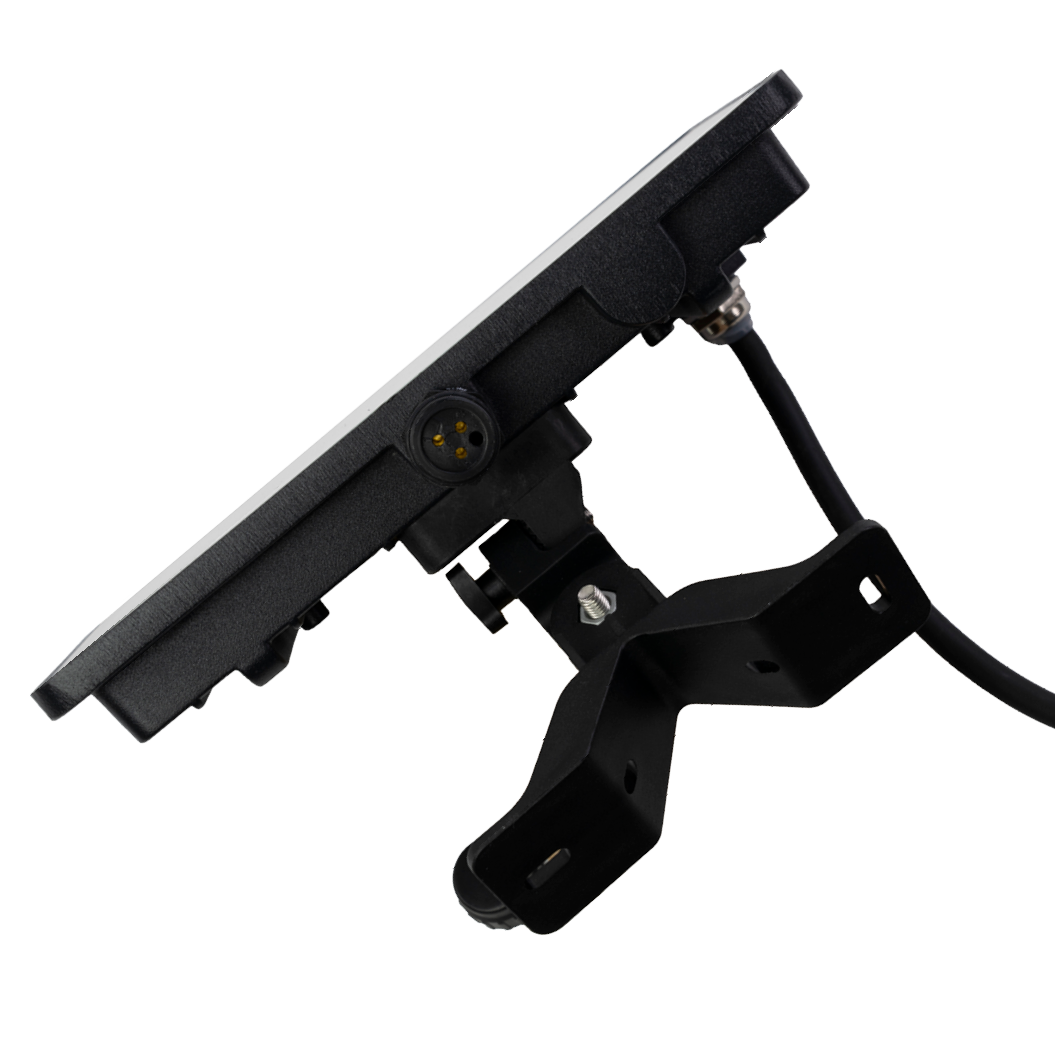 LED-Fluter, BeamPlug, 50 W, 4000 K (neutralweiß), 6000 lm, schwarz, energiesparend, verstellbare Leuchtrichtung, Plug-In Sensor Vorrichtung, IP65 Kabelverbinder, Wand- & Eckmontage
