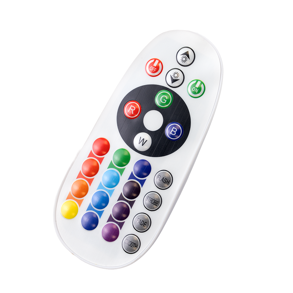 RGB LED-Fluter, 50 W, schwarz, IP65, mit Fernbedienung, RGBW-Farbwechsel