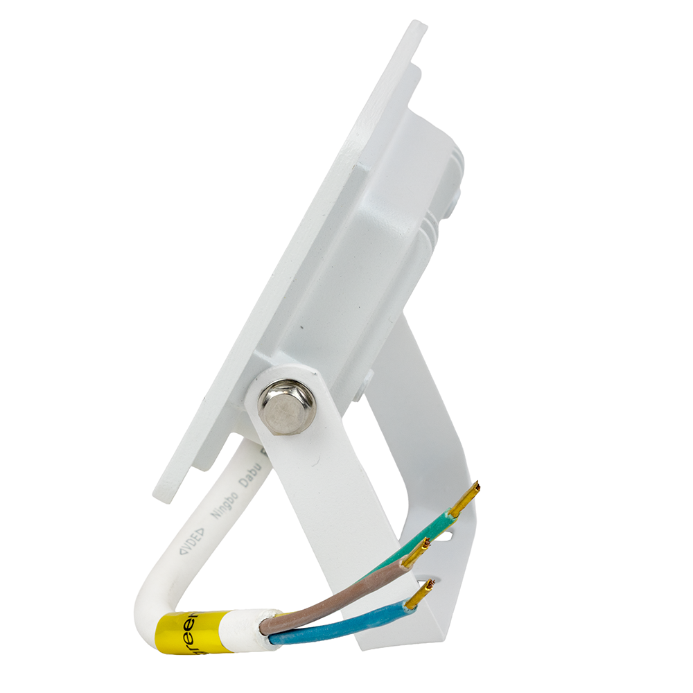 2er Pack LED-Fluter, 10 W, 4000 K (neutralweiß), 1000 lm, weiß, IP65.