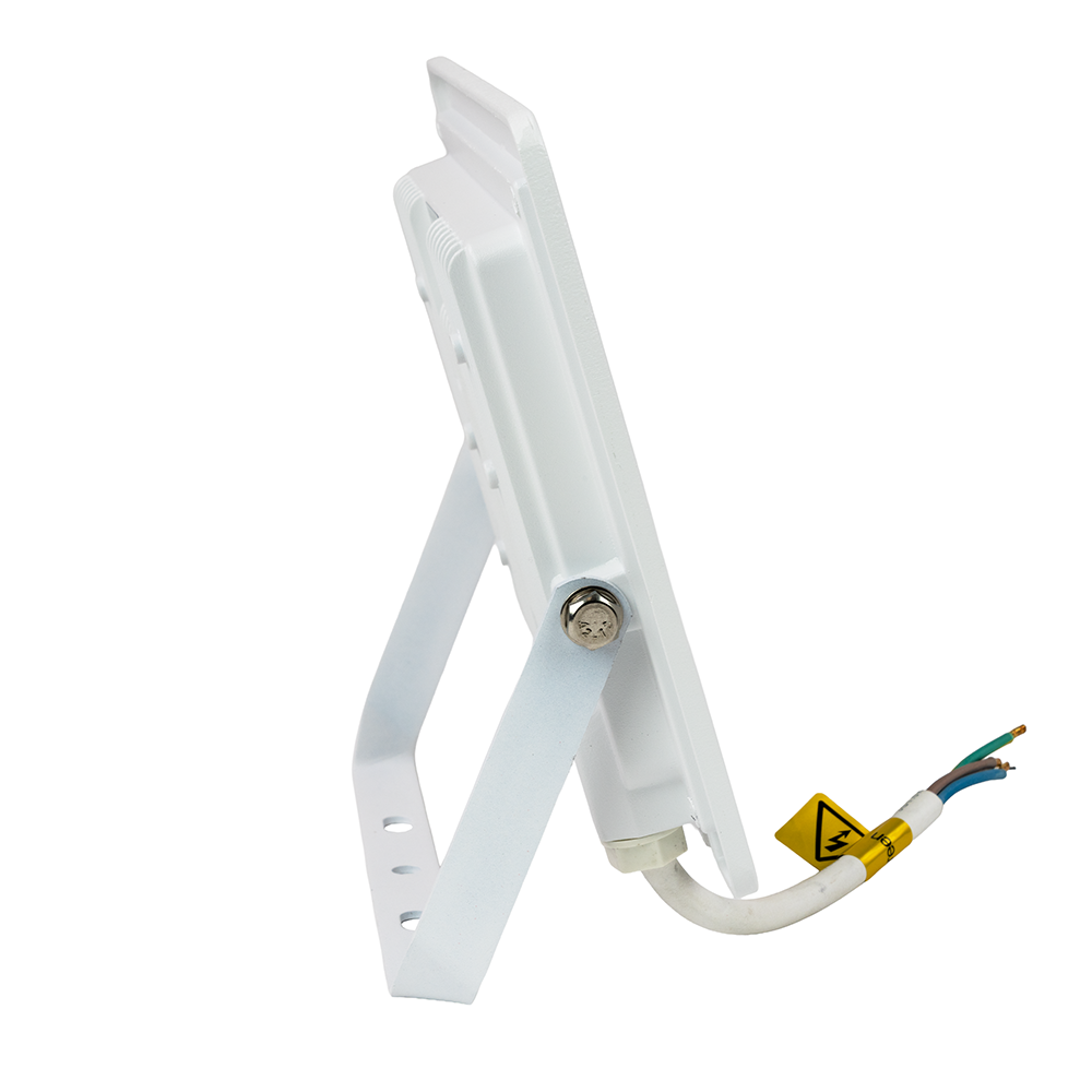 LED-Fluter, 50 W, 3000 K (warmweiß), 5000 lm, weiß, IP65.