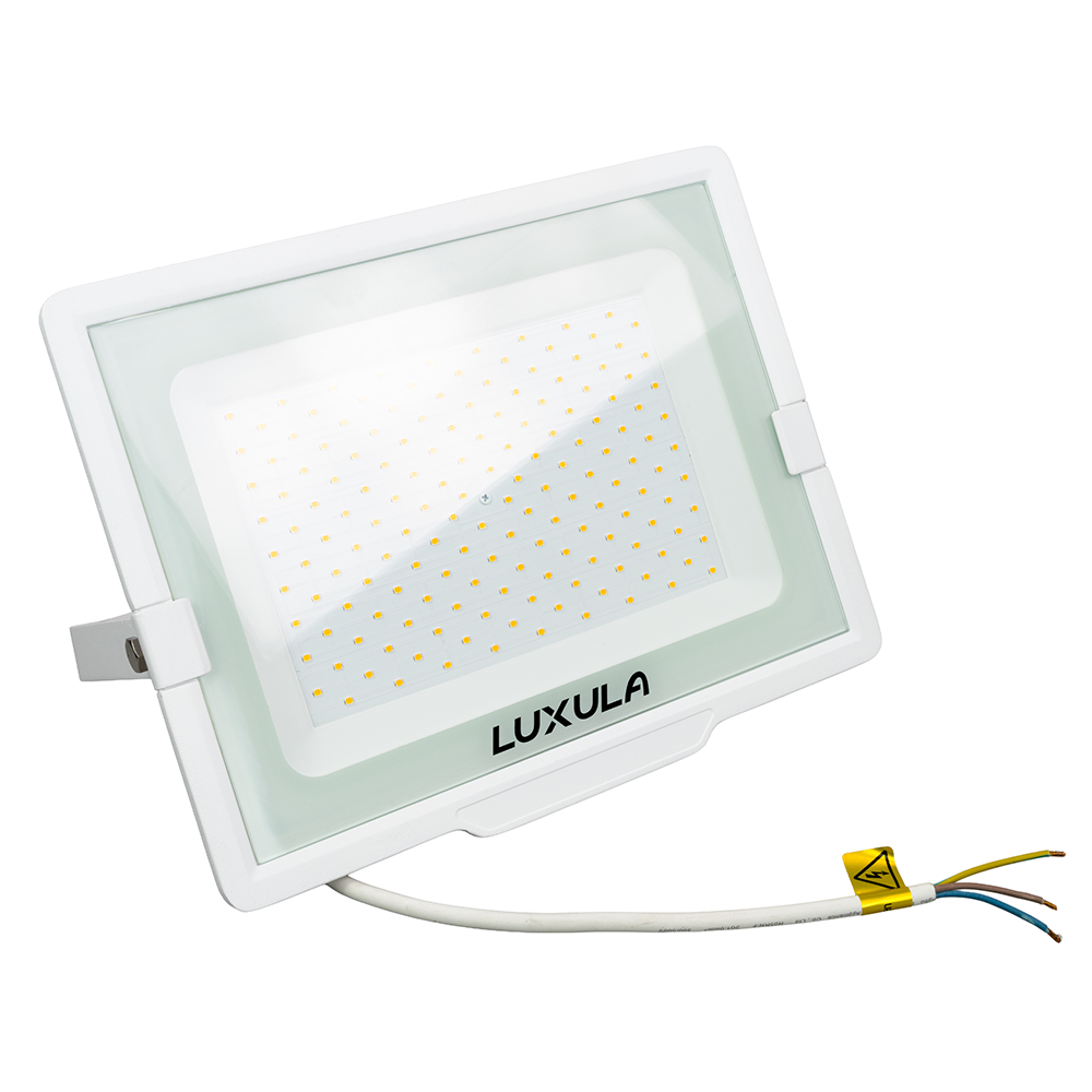 2er Pack LED-Fluter, 150 W, 4000 K (neutralweiß), 15000 lm, weiß, IP65.