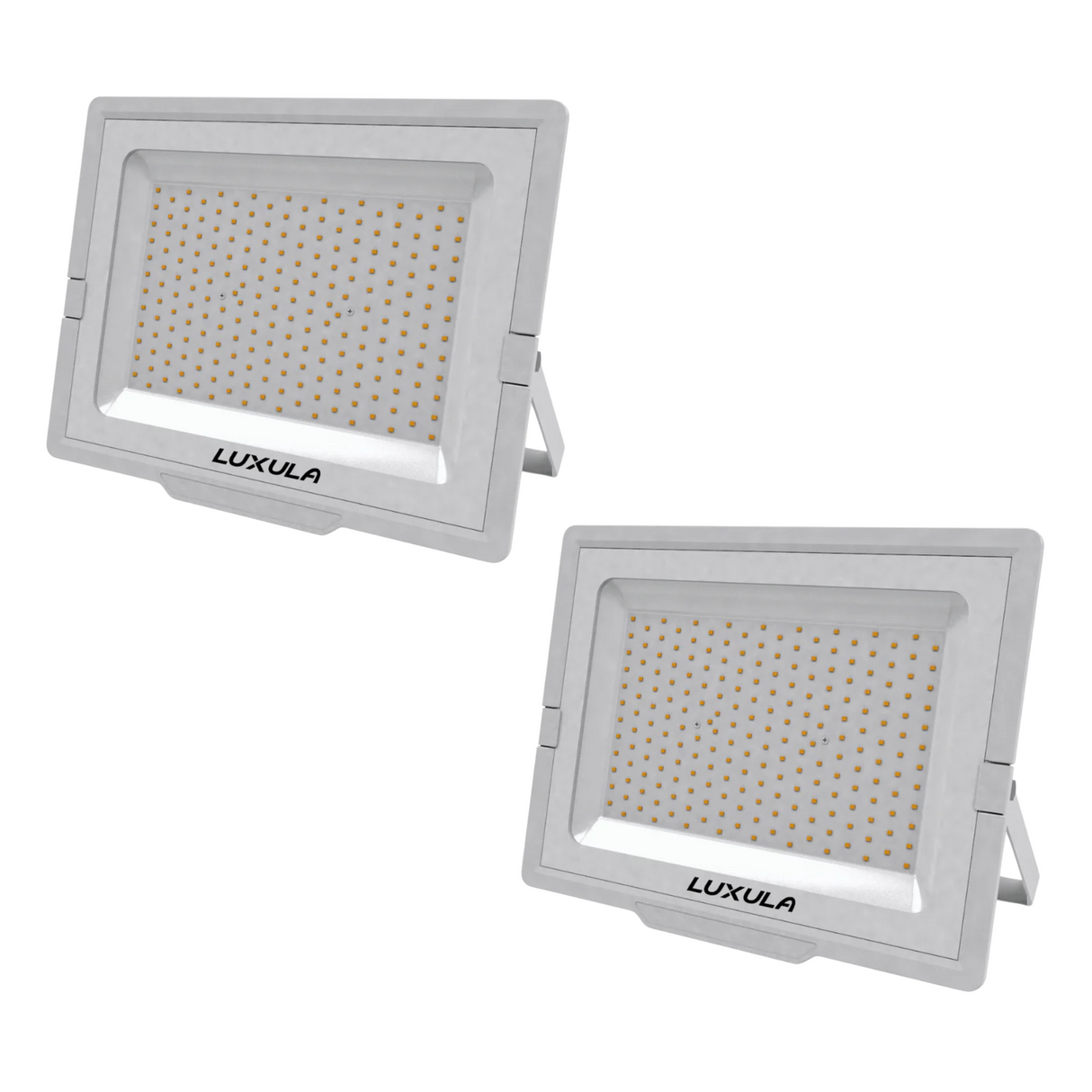 2er Pack LED-Fluter, 200 W, 4000 K (neutralweiß), 20000 lm, weiß, IP65.