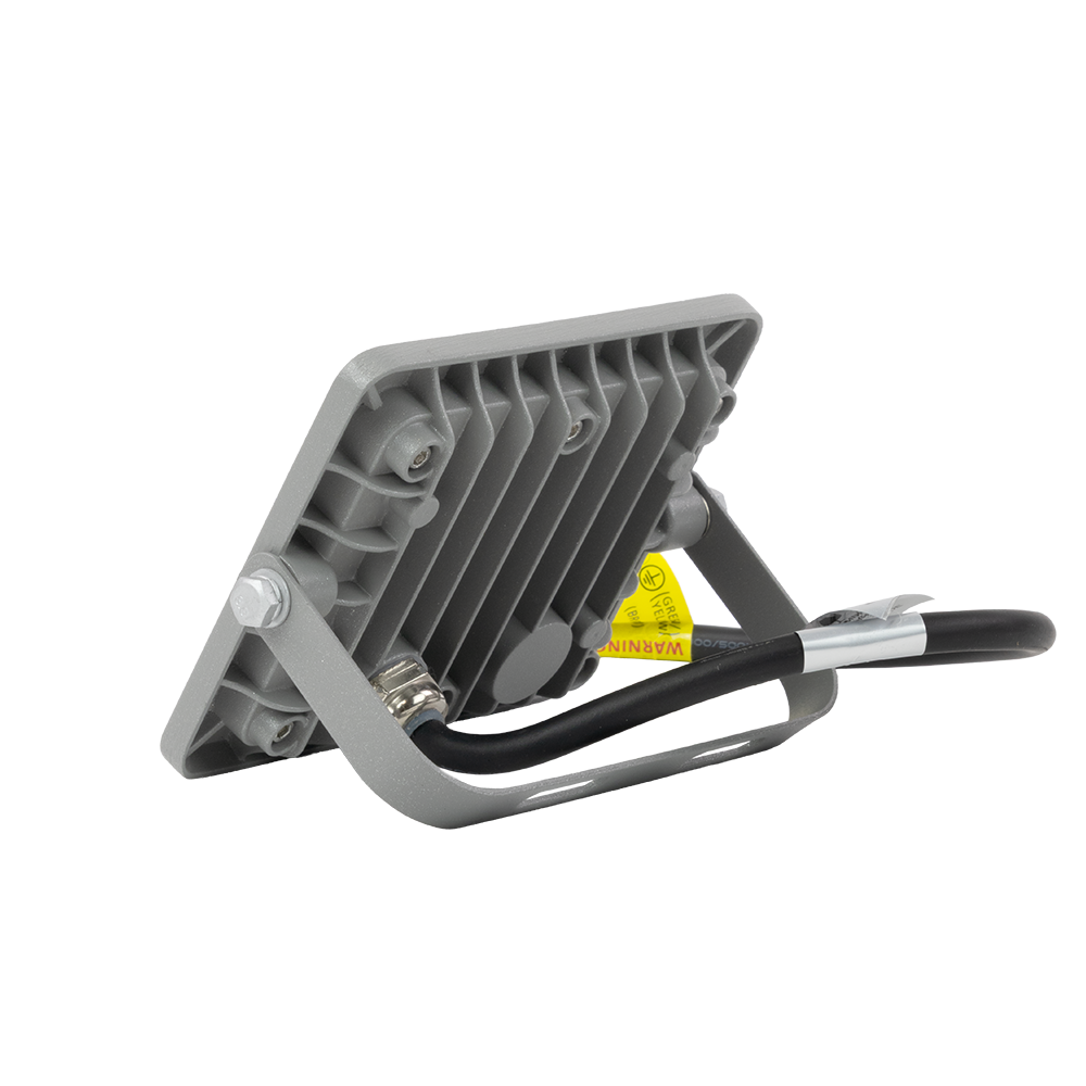 LED-Fluter, 10 W, 4000 K (neutralweiß), 900 lm, grau, IP65.