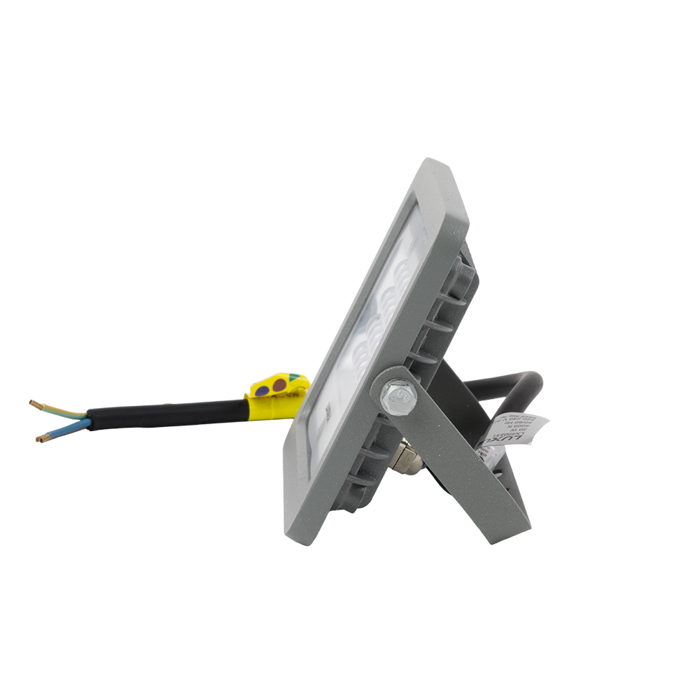 LED-Fluter, 20 W, 4000 K (neutralweiß), 1800 lm, grau, IP65.