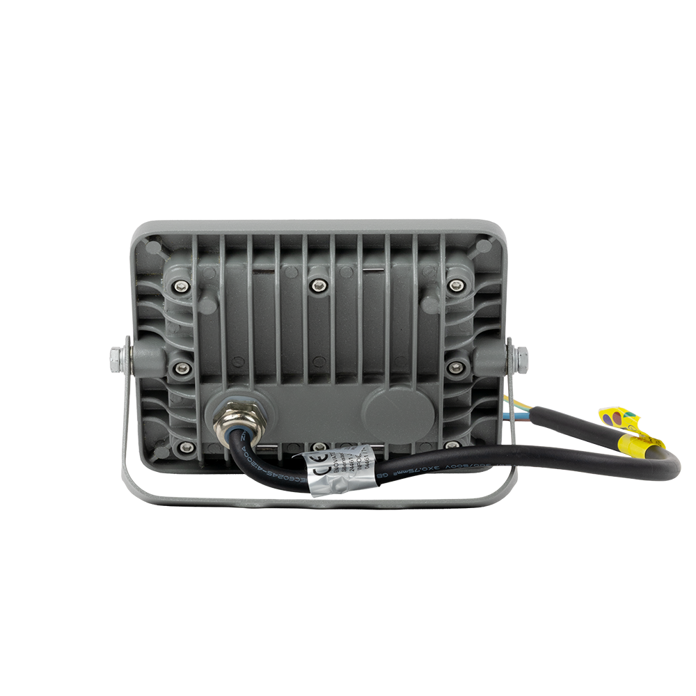 LED-Fluter, 20 W, 4000 K (neutralweiß), 1800 lm, grau, IP65.