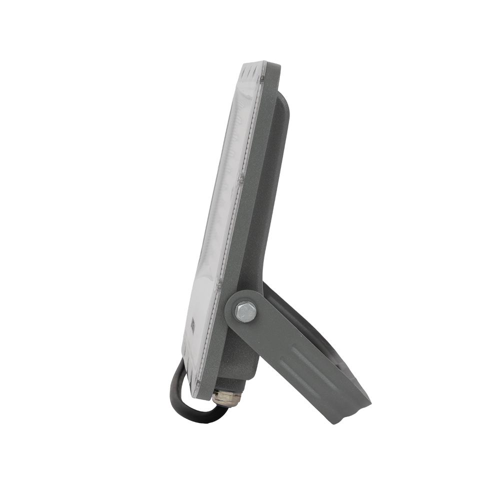 LED-Fluter, 100 W, 4000 K (neutralweiß), 12000 lm, grau, IP65.