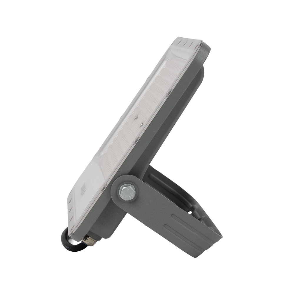 LED-Fluter, 150 W, 4000 K (neutralweiß), 18500 lm, grau, IP65.