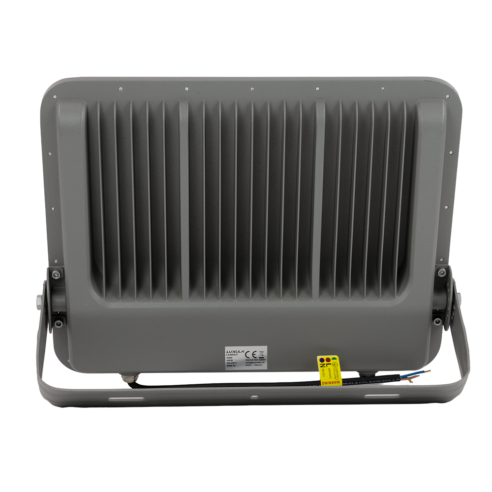 LED-Fluter, 300 W, 4000 K (neutralweiß), 37500 lm, grau, IP65.