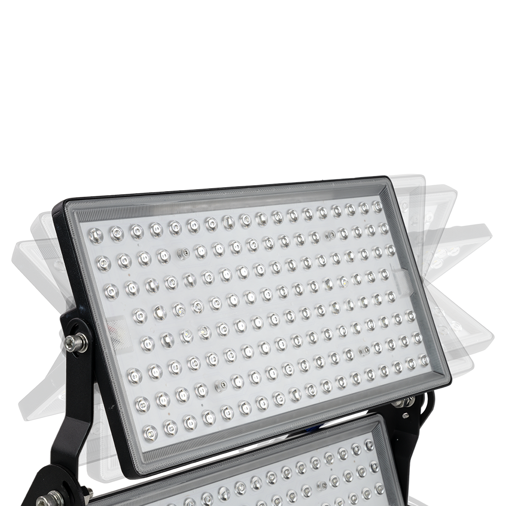 Stadion Fluter, 500 W, 5000 K (neutralweiß), 70000 lm, IP65, MOSO Treiber, hohe Energieeffizienz, Großflächenstrahler