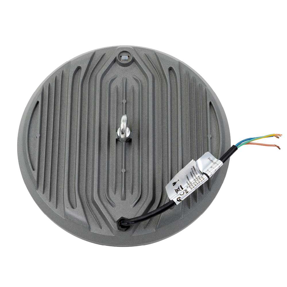 LED-HighBay, UFO, grau, 200 W, 20000 lm, CCT 3000-6500 K (warm-, neutral-, kaltweiß), IP65