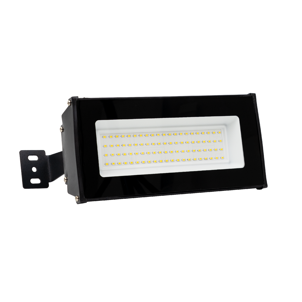 4er Pack LED-Hallenleuchte, linear, 50 W, 5000 lm, 4000 K (neutralweiß), IP65, schwarz