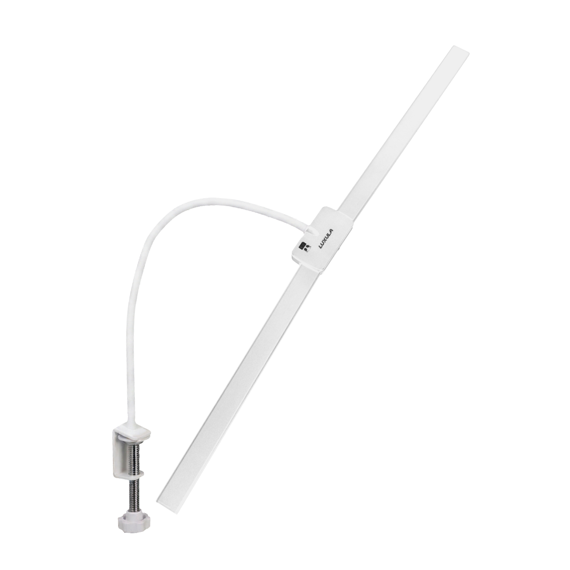LED-Schreibtischlampe, Doppelkopf, in Weiß, dimmbar, 5 Farbtemperaturstufen, 18 W, 1100 lm, klemm- und voll verstellbare Monitor-/Tischlampe mit kotaktlosem Ein-/Ausschaltssensor