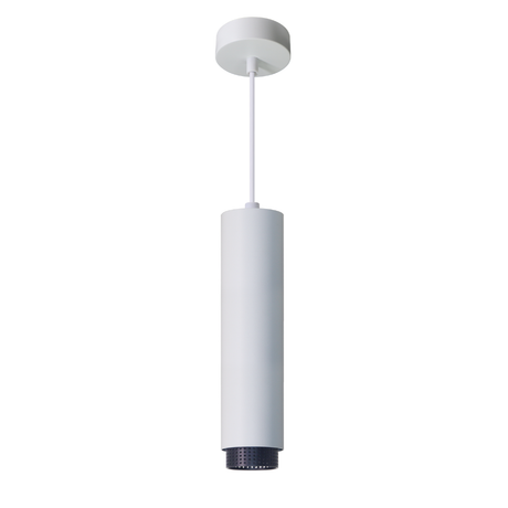 LED-Pendelleuchte, weiß/schwarz, aus Aluminium, 1-flammig, GU10-Fassung, IP20.