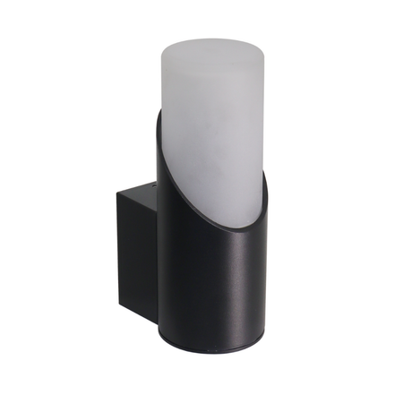 Moderne Wandleuchte, Innen/Außen, schwarz, GU10 Fassung, IP54, Aluminium.