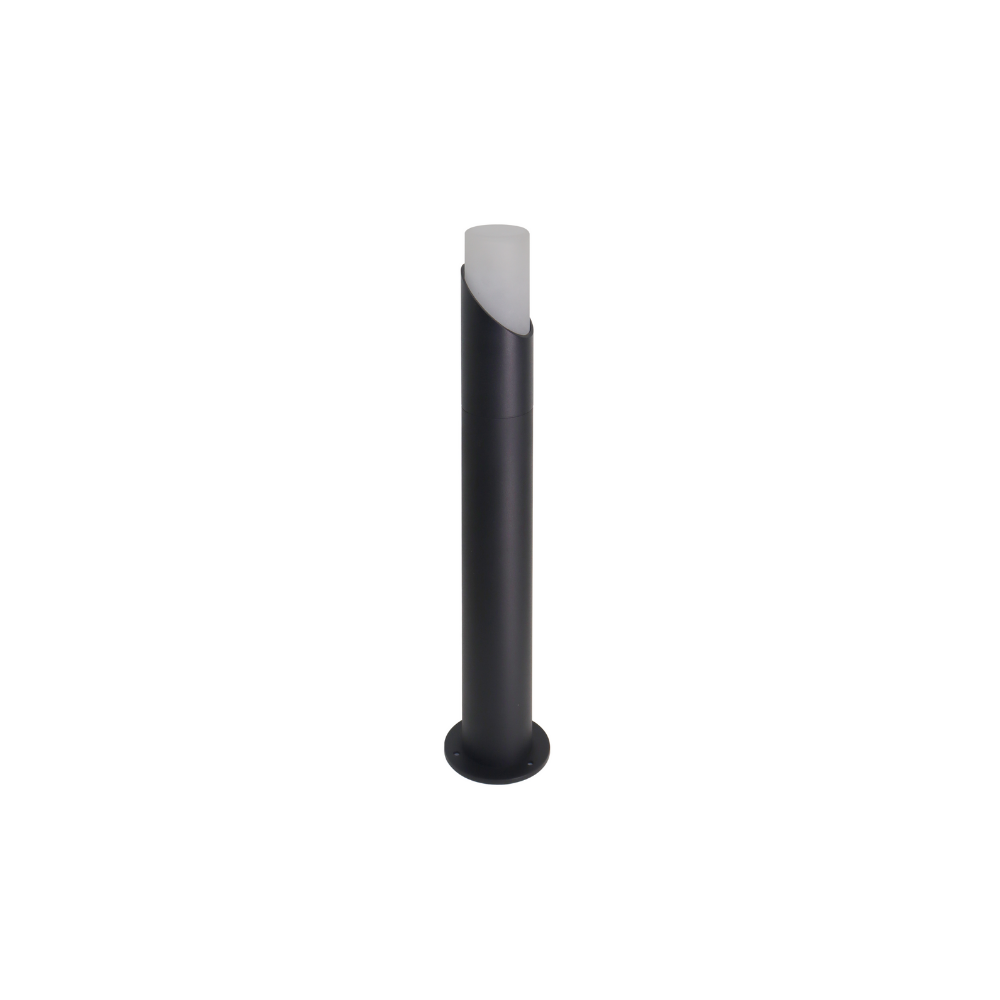 Moderne Wegeleuchte, schwarz, GU10 Fassung, IP54, Aluminium, mit Erdspieß, Höhe 52 cm.
