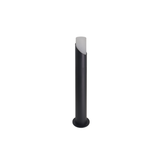 Moderne Wegeleuchte, schwarz, GU10 Fassung, IP54, Aluminium, mit Erdspieß, Höhe 52 cm.