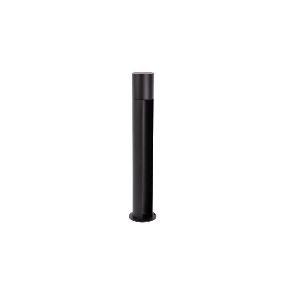 Edle Wegeleuchte, schwarz, GU10 Fassung, IP44, Aluminium, mit Erdspieß, Höhe 60 cm.