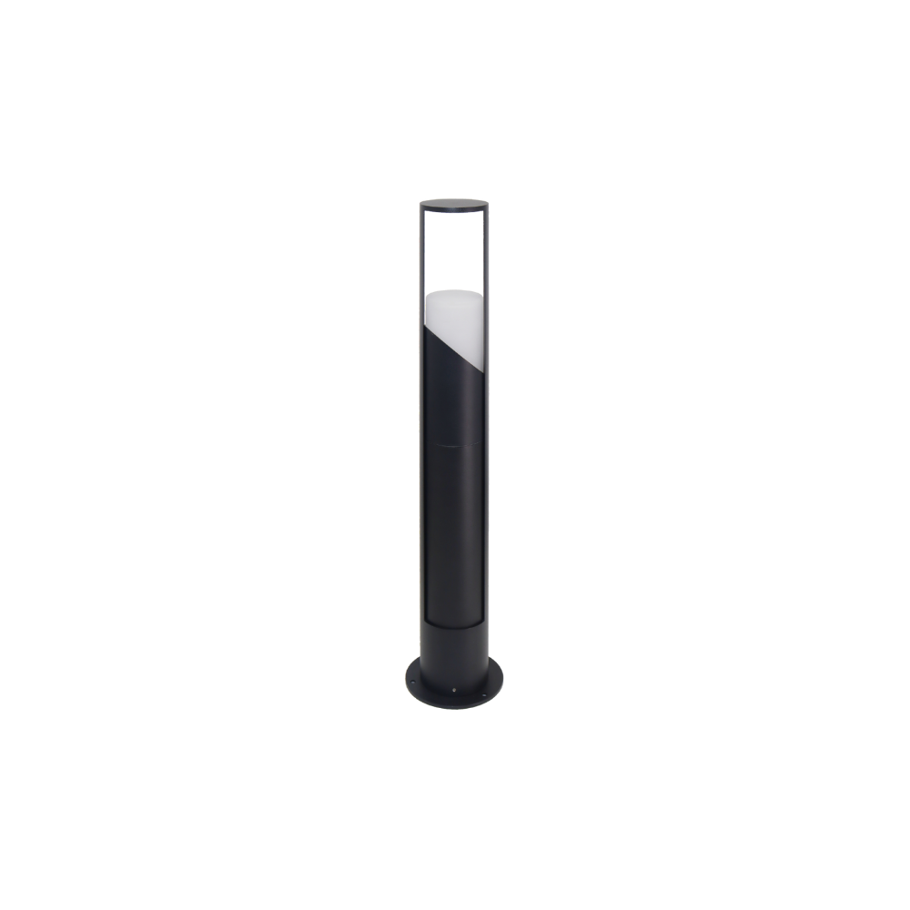 Schöne Wegeleuchte, schwarz, GU10 Fassung, IP44, Aluminium, mit Erdspieß, Höhe 60 cm.