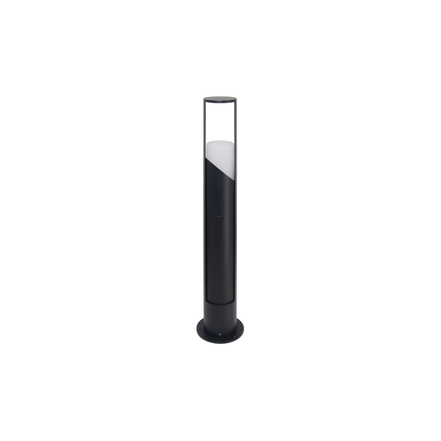 Schöne Wegeleuchte, schwarz, GU10 Fassung, IP44, Aluminium, mit Erdspieß, Höhe 60 cm.