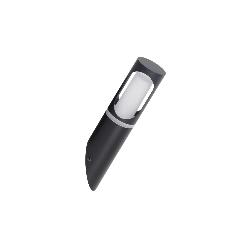 Zeitlose Wandleuchte, Innen/Außen, schwarz, GU10 Fassung, IP44, Aluminium.