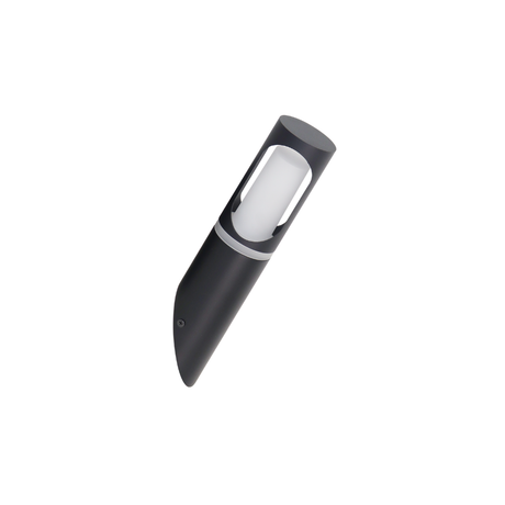 Zeitlose Wandleuchte, Innen/Außen, schwarz, GU10 Fassung, IP44, Aluminium.