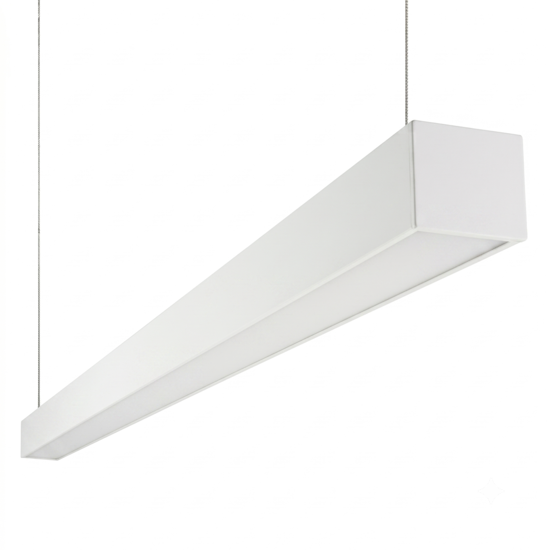 LED Büro-/Tresenleuchte, in Weiß, 120 cm, 40W, 4800 lm, 3000-6500 K (CCT), EAGLERISE Netzteil