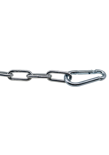 Karabinerhaken zum Aufhängen, Ø6.5x71x33.5 mm, max. 40 kg, Korrosionsgeschützt.