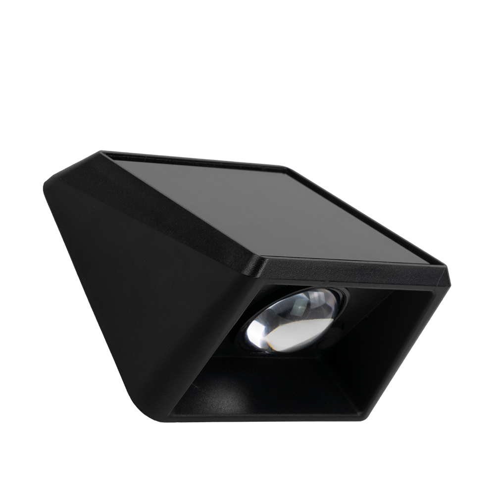 Solar LED Wandleuchte Außen, 1-flammig, 3 Lichtfarben einstellbar (CCT), IP54-wasserdicht, mit Akku, lange Leuchtdauer, Gartenleuchte