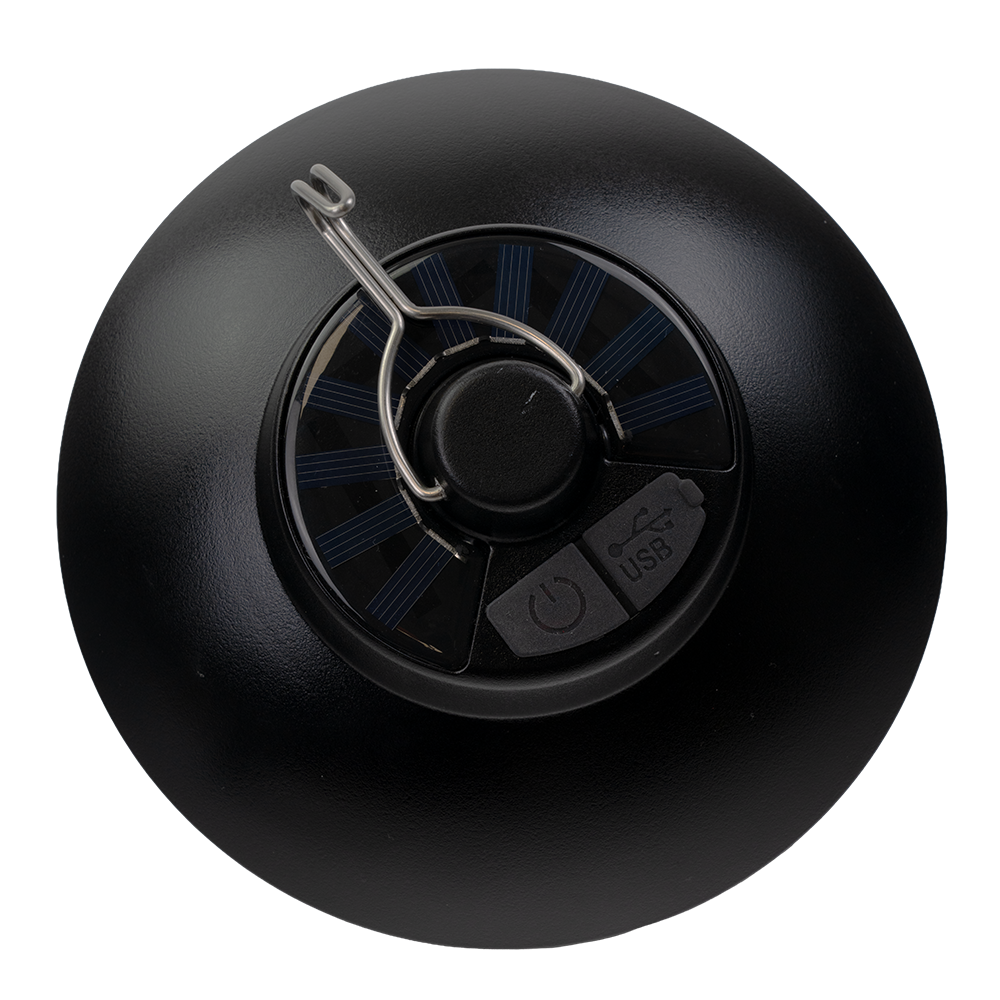 LED Hängeleuchte mit Solar & USB-C Ladung, 200 lm, 3000 K (warmweiß), Dimmbar, IP54 Wetterfest, Retro Hängelampe für Garten, Terrasse, Balkon, Campingleuchte