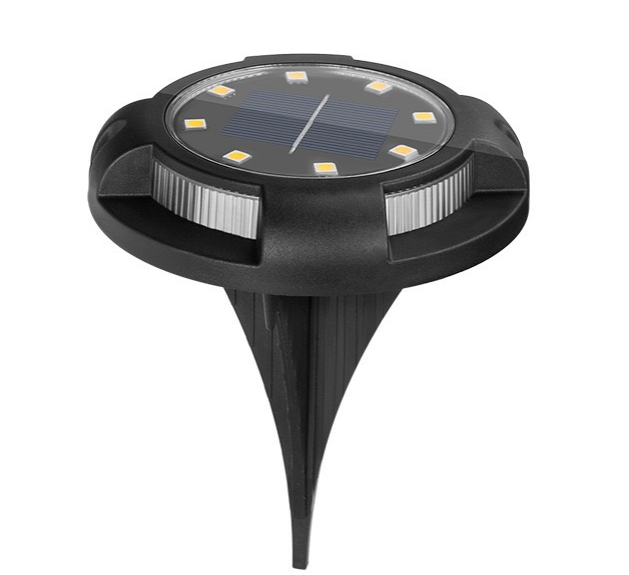 6er-Pack Solar Bodenleuchte, 10 Stunden Leuchtdauer, 4000 K (neutralweiß) und blau, IP44-Wasserdicht, Gartenleuchte.