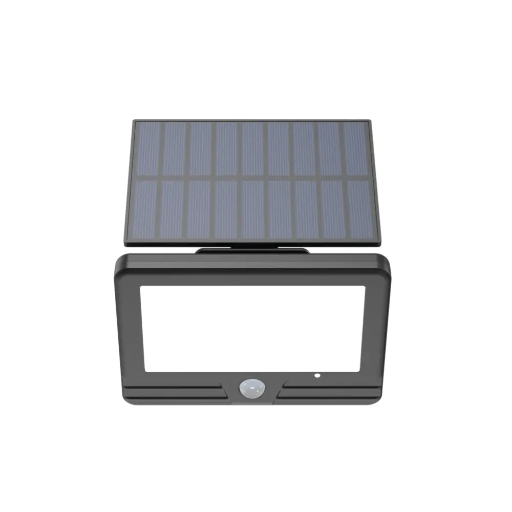Solar Wandleuchte mit PIR-Sensor, 10 Stunden Leuchtdauer, 4000 K (neutralweiß), IP54-Wasserdicht, Außenleuchte.