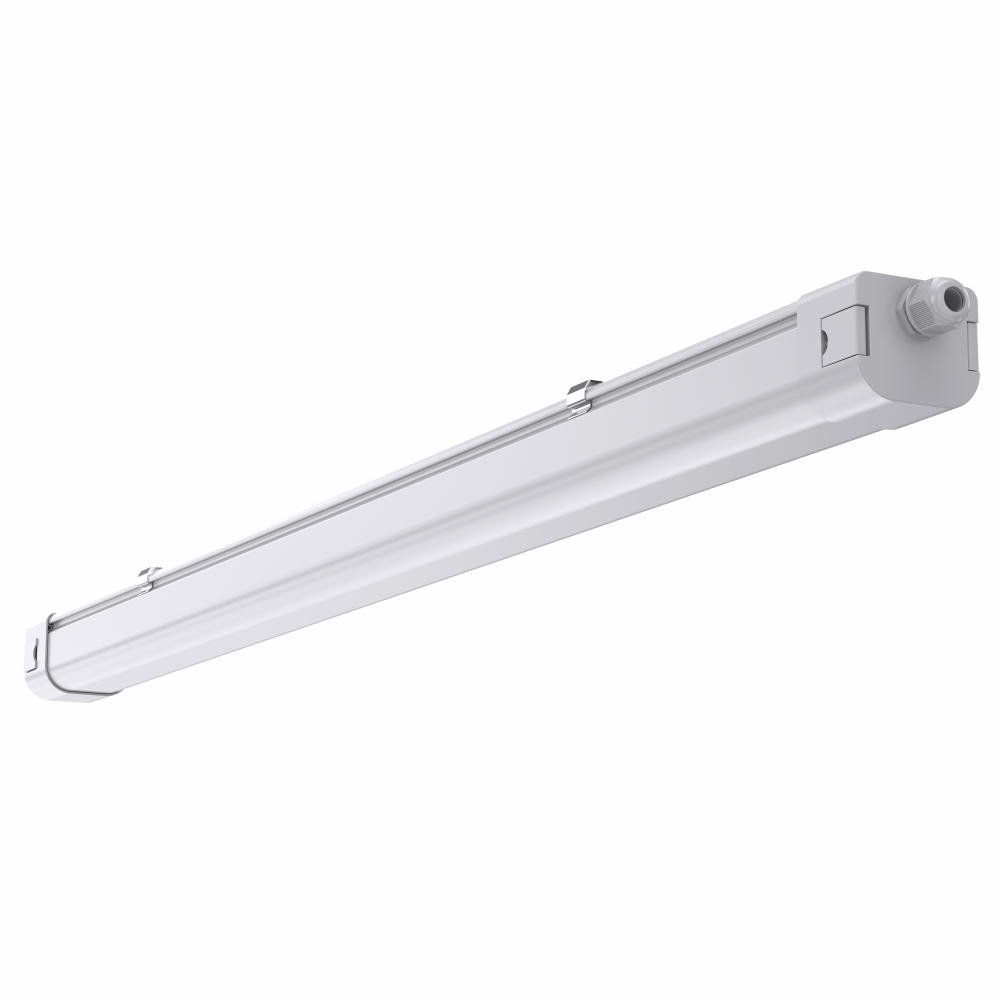 LED Feuchtraumleuchte, 40 W, 5600 lm, 5000 K, 5x2.5mm², 120 cm, OSRAM Driver, durchschleifbar.