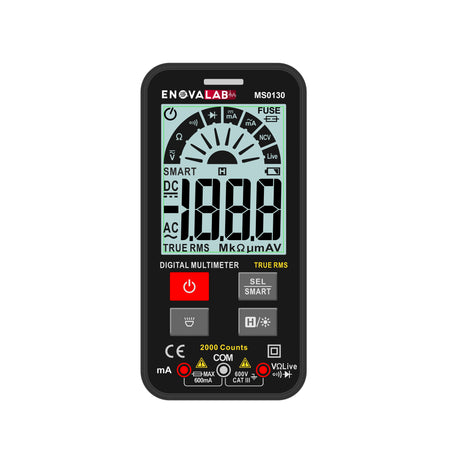 SMART TrueRMS Digital-Multimeter, Slim Design, 2.000 Counts.