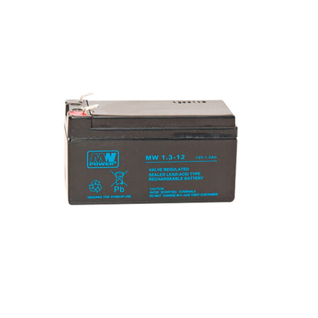 Blei-Vlies-Akku, 12 V, 1,3 Ah.