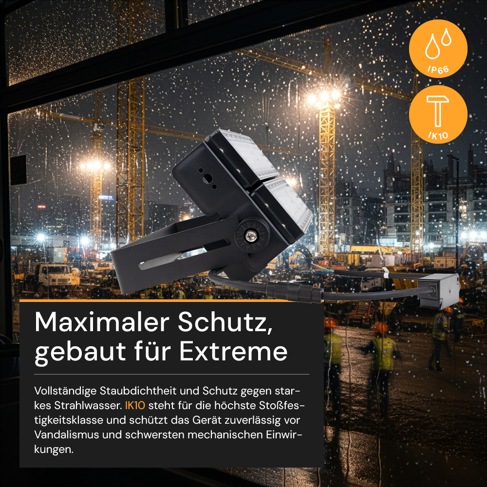 Profi Stadion Fluter, 200 W, 5000 K (neutralweiß), 26000 lm, IP66, Meanwell Driver, LUMILEDS LED