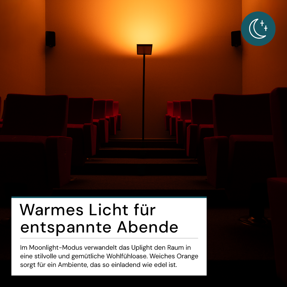 LED Büro-Stehleuchte, Up/Down, in Weiß, 100 W, 7000 lm, 4000 K (neutralweiß), UGR<16, CRI98, dimmbar, RG0, Bridgelux LED, Arbeitsplatzleuchte