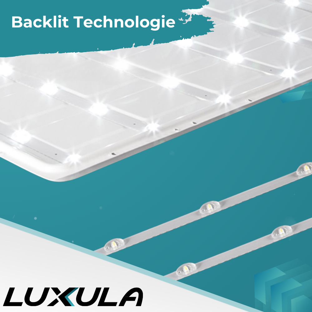 6er Pack LED-Panels, 62x62 cm, inkl 6x Aufbaurahmen, 4000 K, 36 W, 3600 lm, ECO Line.