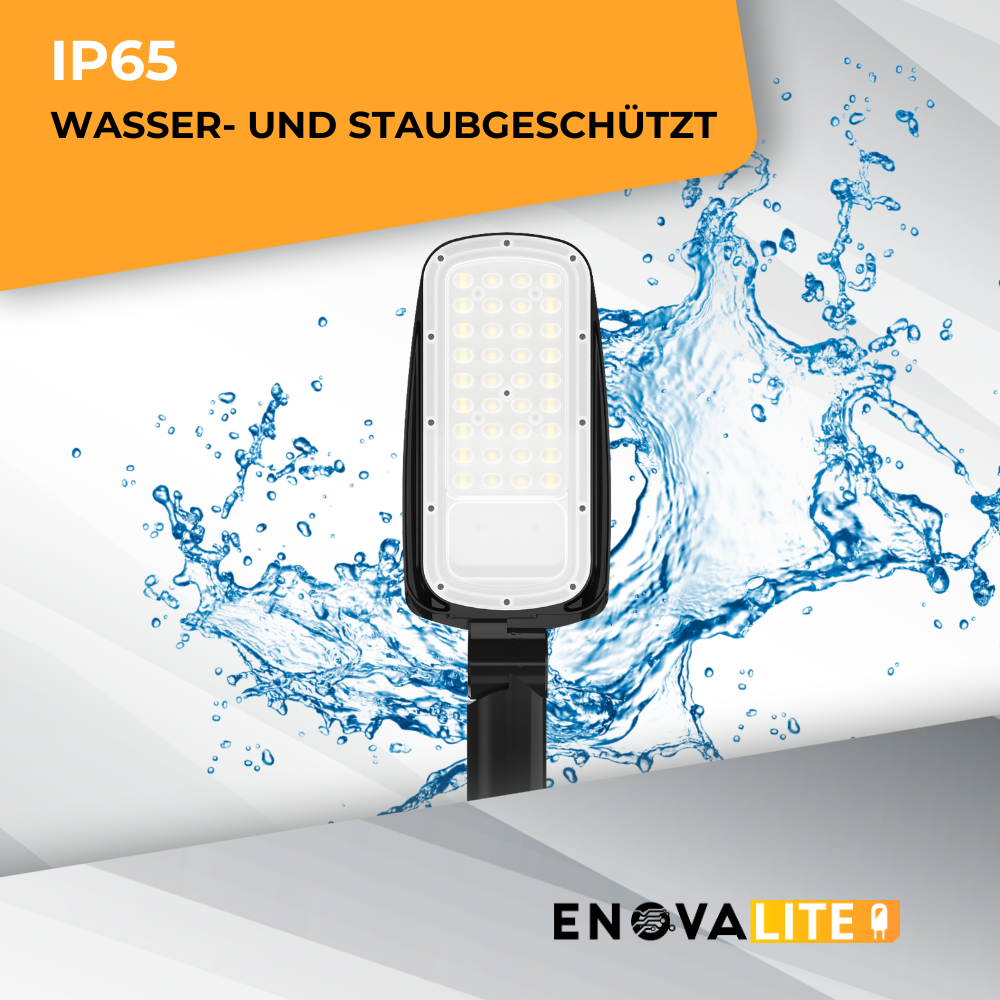 LED-Straßenleuchte, 30 W, 4200 lm, 5000 K (neutralweiß), IP65,.
