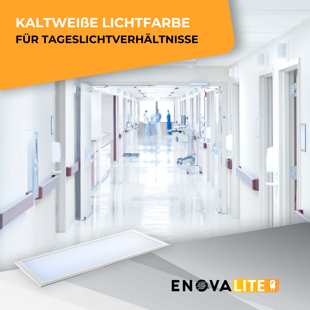 LED Panel, 120x30 cm, 36 W, 3600 lm, 6000 K, Philips Driver.