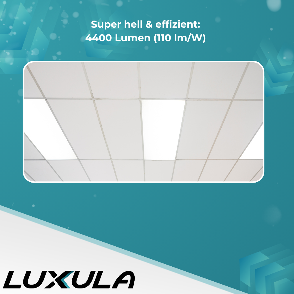 LED Backlit Panel UGR<19, 120x30 cm, 40W, 4400lm, 4000K.