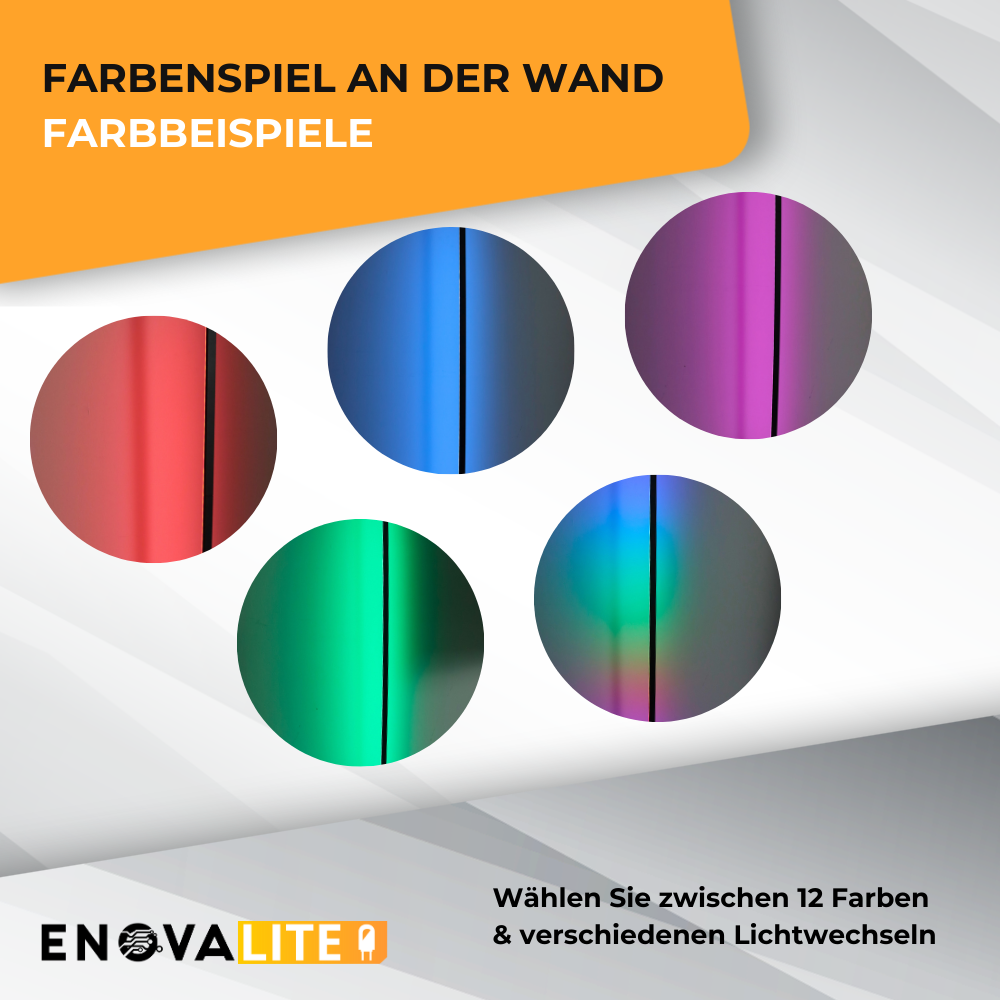 LED Stehlampe in RGB Farben, Eckleuchte mit Fernbedienung, 12 W, 12 V, schwarz, RGB-IC.