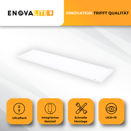 LED Panel SLIM, Aufbaupanel, UGR<19, 120x30 cm, 30 W, 3300 lm, 4000 K.