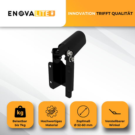 Straßenleuchten Adapter, Wandmontage, flex, 52-60 mm.