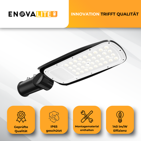 LED-Straßenleuchte, 100 W, 14000 lm, 5000 K (neutralweiß), IP65,.