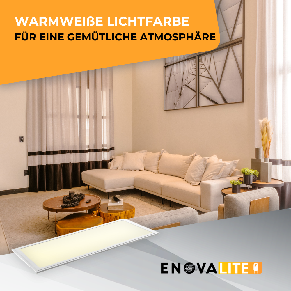 LED Panel, 120x30 cm, 36 W, 3600 lm, 3000 K, Philips Driver.
