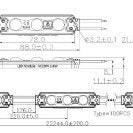 100er-Pack LED-SMD 3 Modul, 1,6 W, 230 V, IP67, 6500 K.