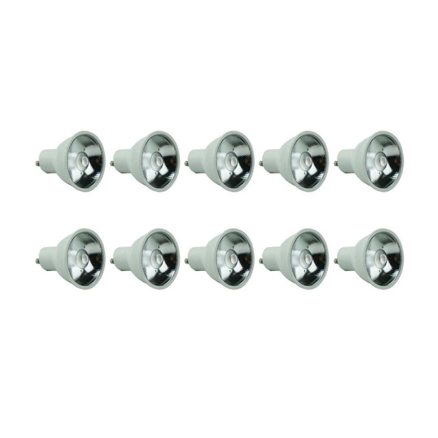 10er Pack LED Leuchtmittel GU10, MR16, 6W, 467lm, 3000K, 10°.