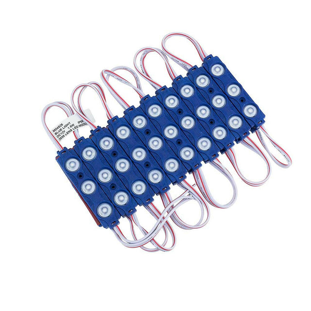 20er-Pack LED-SMD 3 Modul, 2835, 1,5 W, 120 lm,  IP65, blau.