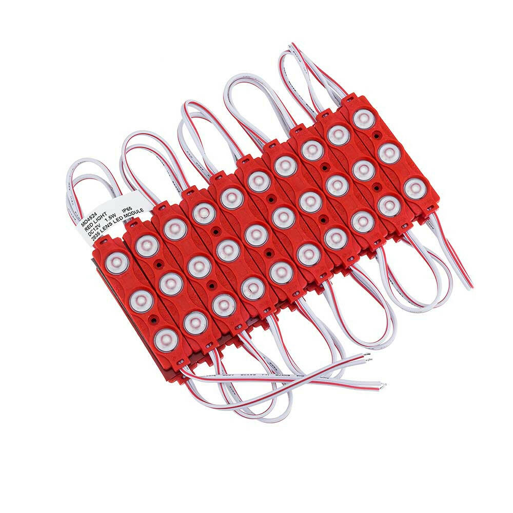 20er-Pack LED-SMD 3 Modul, 2835, 1,5 W, 120 lm, IP65, rot.